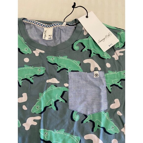 Boys sovereign code crew neck all over print t-shirt XL - Picture 2 of 4